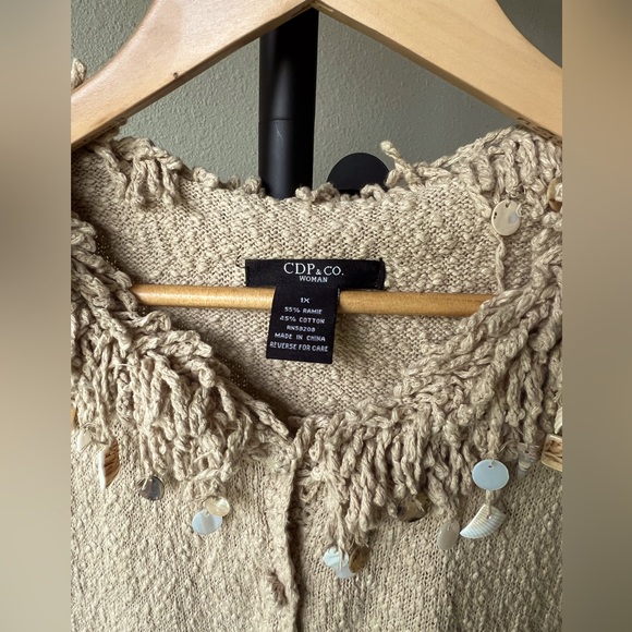 CDP & Co Attitude Long-Sleeve Cardigan Sweater - Picture 5 of 9